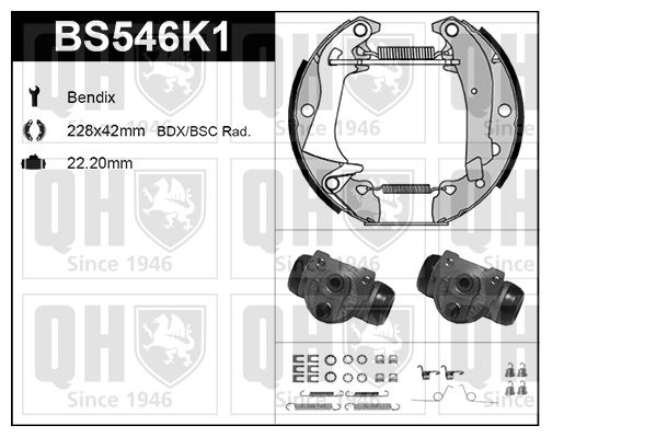 QUINTON HAZELL Piduriklotside komplekt BS546K1